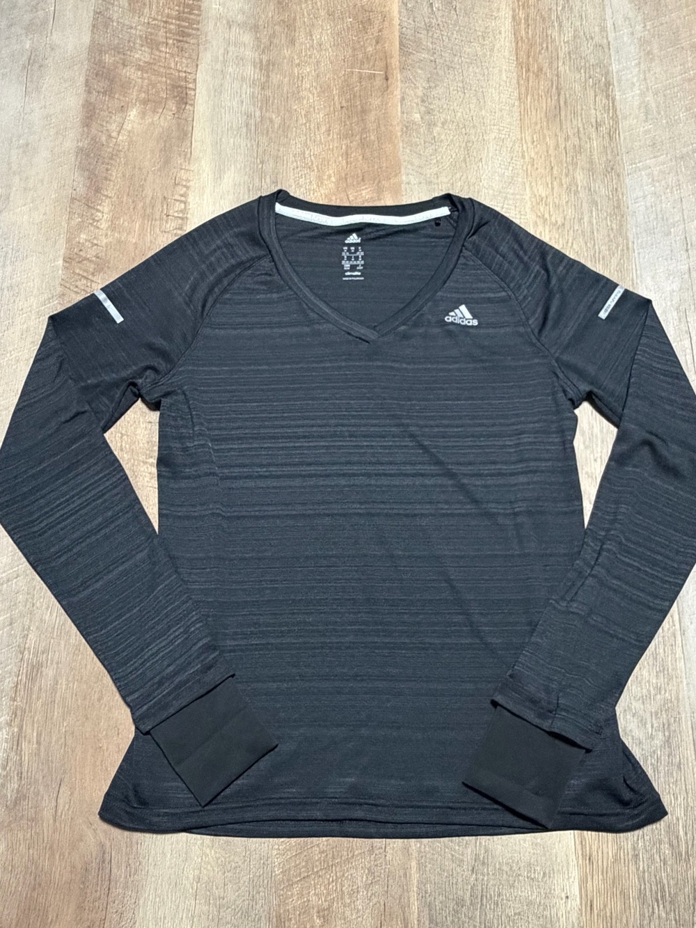 Adidas ClimaLite Running Long Sleeve Shirt Black | Women’s Medium